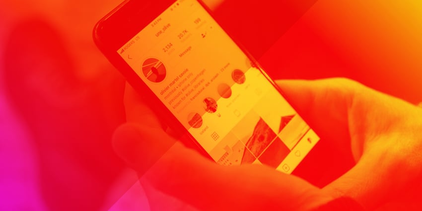 Social Media on mobile phone